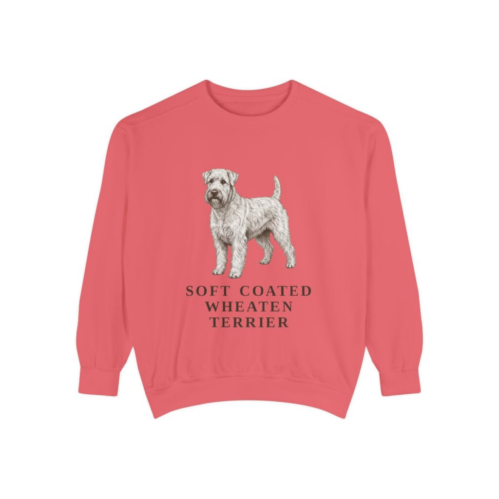 Soft Coated Wheaten Terrier Sweatshirt, Watermelon, front view