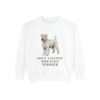 Soft Coated Wheaten Terrier Sweatshirt, White, front view