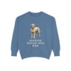 Spanish Water Dog Dad Sweatshirt, Blue Jean, front view