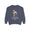 Spanish Water Dog Dad Sweatshirt, Denim, front view