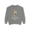 Spanish Water Dog Dad Sweatshirt, Grey, front view