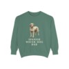 Spanish Water Dog Dad Sweatshirt, Light Green, front view