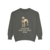Spanish Water Dog Dad Sweatshirt, Pepper, front view