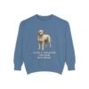 spanish-water-dog-sweatshirt-humor-blue-jean Spanish Water Dog Humor Sweatshirt, Blue Jean, front view