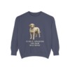 spanish-water-dog-sweatshirt-humor-denim Spanish Water Dog Humor Sweatshirt, Denim, front view