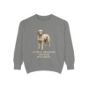 spanish-water-dog-sweatshirt-humor-grey Spanish Water Dog Humor Sweatshirt, Grey, front view