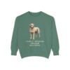 spanish-water-dog-sweatshirt-humor-light-green Spanish Water Dog Humor Sweatshirt, Light Green, front view