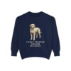 spanish-water-dog-sweatshirt-humor-true-navy Spanish Water Dog Humor Sweatshirt, True Navy, front view