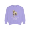 spanish-water-dog-sweatshirt-humor-violet Spanish Water Dog Humor Sweatshirt, Violet, front view