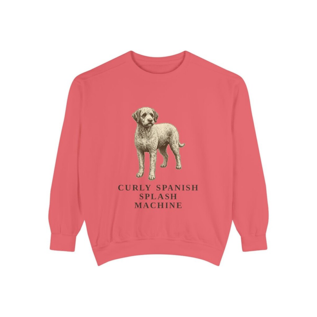 spanish-water-dog-sweatshirt-humor-watermelon Spanish Water Dog Humor Sweatshirt, Watermelon, front view