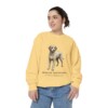Spanish Water Dog Latin Sweatshirt, Butter, person 2 front