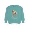 Spanish Water Dog Latin Sweatshirt, Seafoam, front view