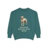 Spanish Water Dog Mom Sweatshirt, Blue Spruce, front view