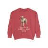 Spanish Water Dog Mom Sweatshirt, Crimson, front view