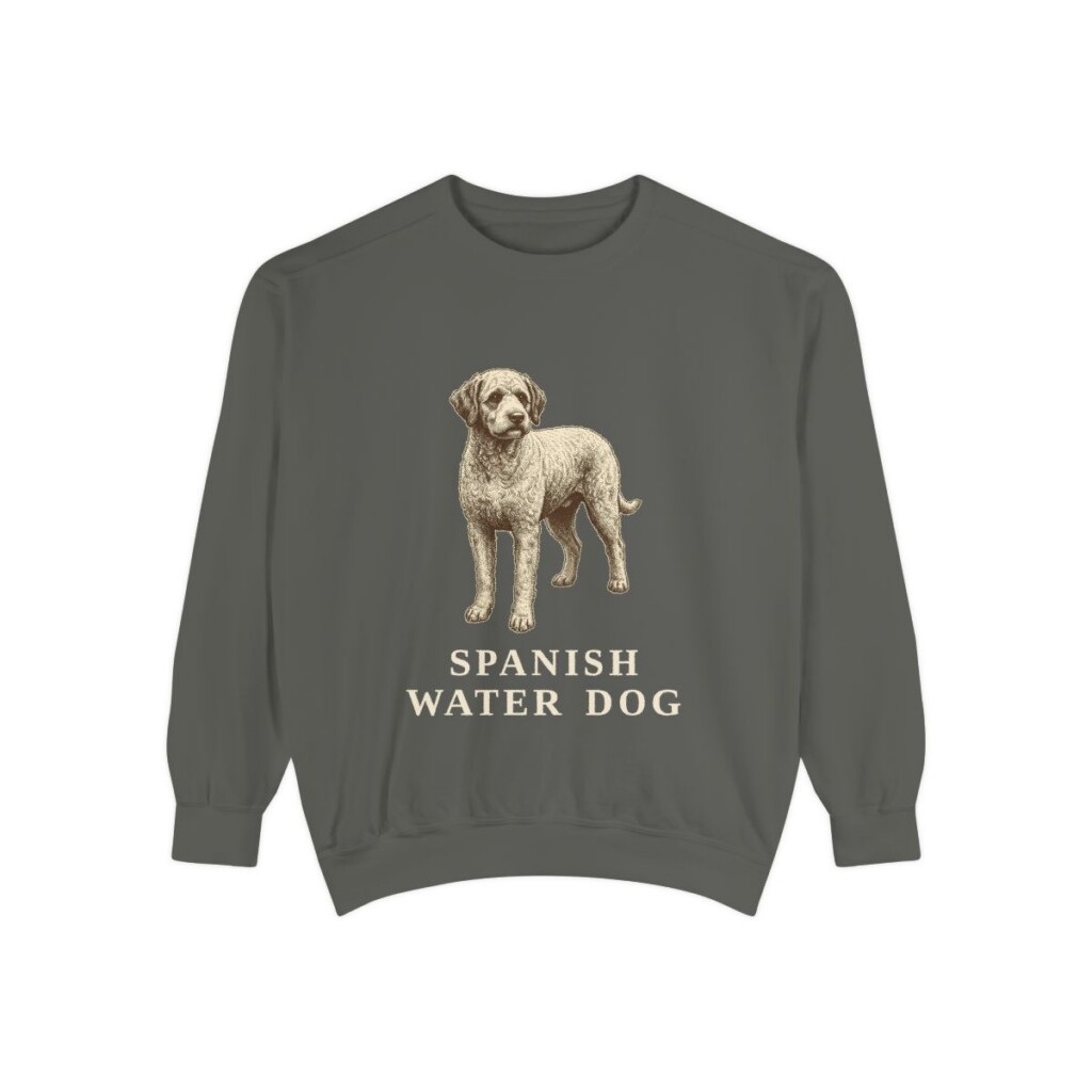 Spanish Water Dog Sweatshirt, Pepper, front view