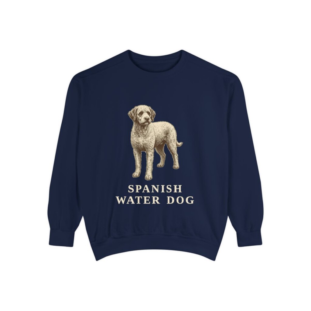 Spanish Water Dog Sweatshirt, True Navy, front view