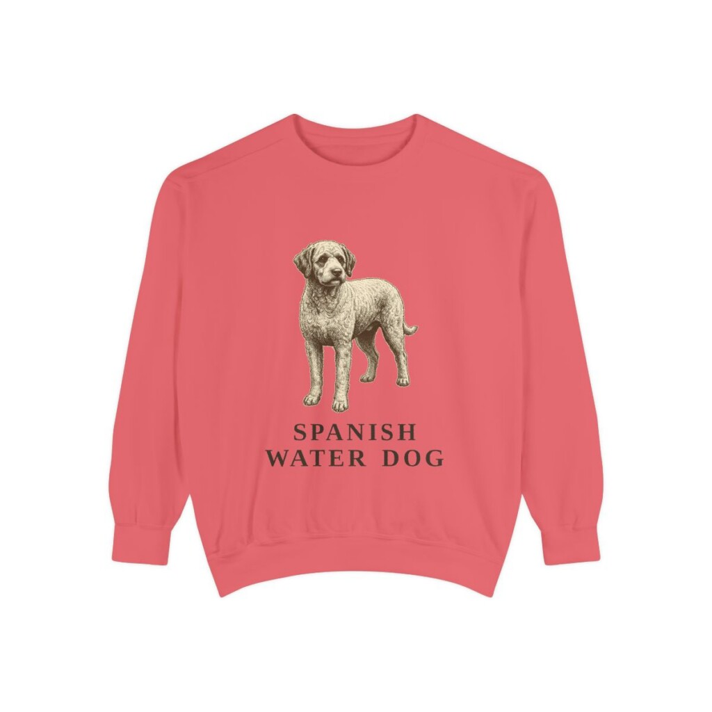 Spanish Water Dog Sweatshirt, Watermelon, front view