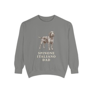 Spinone Italiano Dad Sweatshirt, Grey, front view