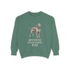 Spinone Italiano Dad Sweatshirt, Light Green, front view
