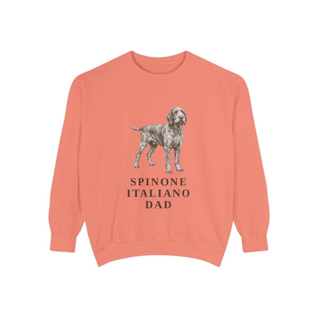 Spinone Italiano Dad Sweatshirt, Terracotta, front view
