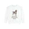 Spinone Italiano Dad Sweatshirt, White, front view
