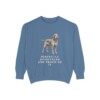 Spinone Italiano Humor Sweatshirt, Blue Jean, front view