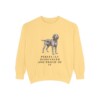 Spinone Italiano Humor Sweatshirt, Butter, front view