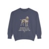 Spinone Italiano Humor Sweatshirt, Denim, front view