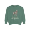 Spinone Italiano Humor Sweatshirt, Light Green, front view