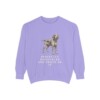 Spinone Italiano Humor Sweatshirt, Violet, front view