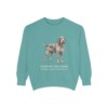 Spinone Italiano Latin Sweatshirt, Seafoam, front view