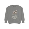 spinone-italiano-sweatshirt-mom-grey Spinone Italiano Mom Sweatshirt, Grey, front view