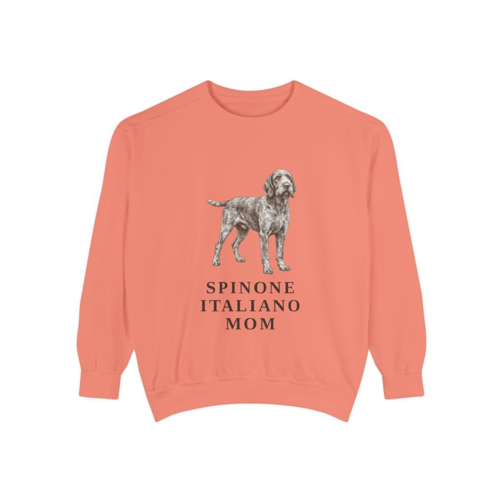 spinone-italiano-sweatshirt-mom-terracotta Spinone Italiano Mom Sweatshirt, Terracotta, front view