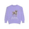 spinone-italiano-sweatshirt-violet Spinone Italiano Sweatshirt, Violet, front view