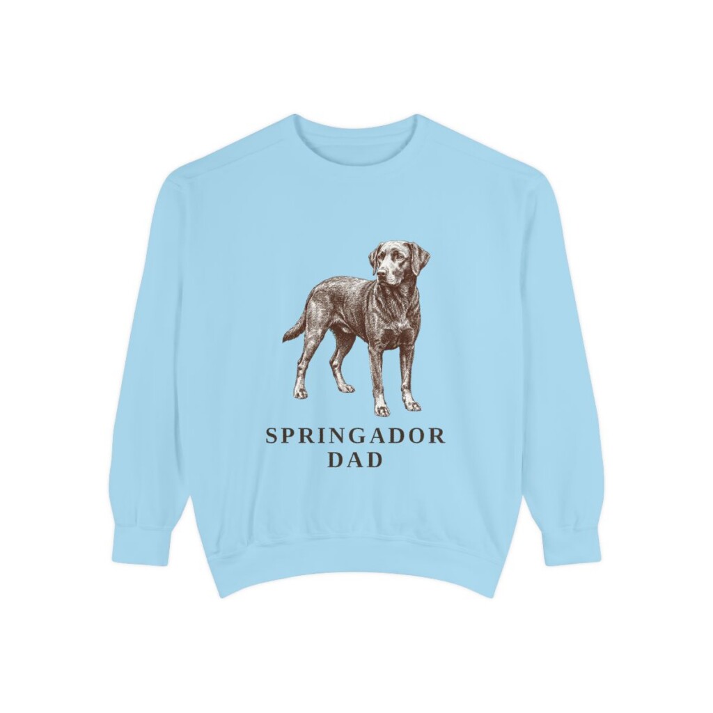 Springador Dad Sweatshirt, Chambray, front view