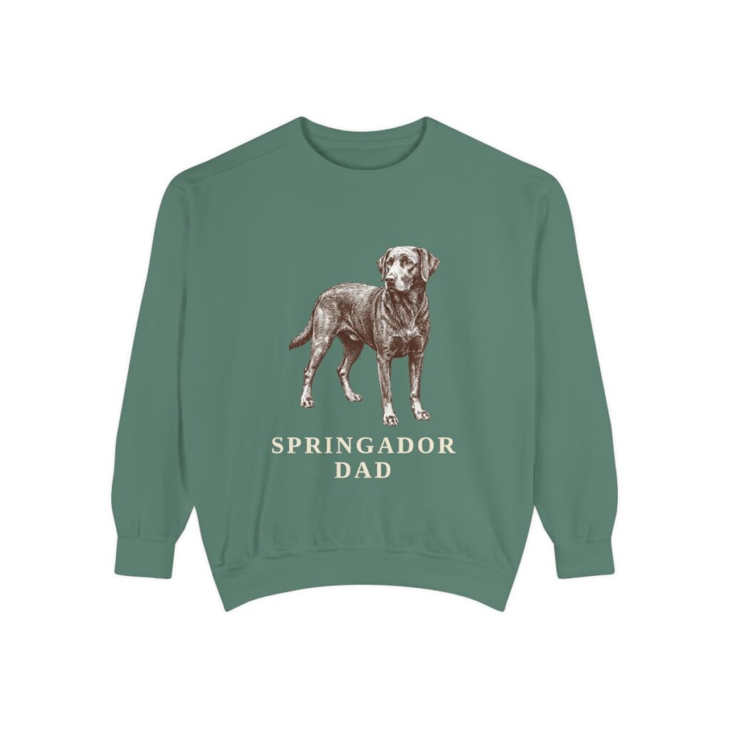 Springador Dad Sweatshirt, Light Green, front view