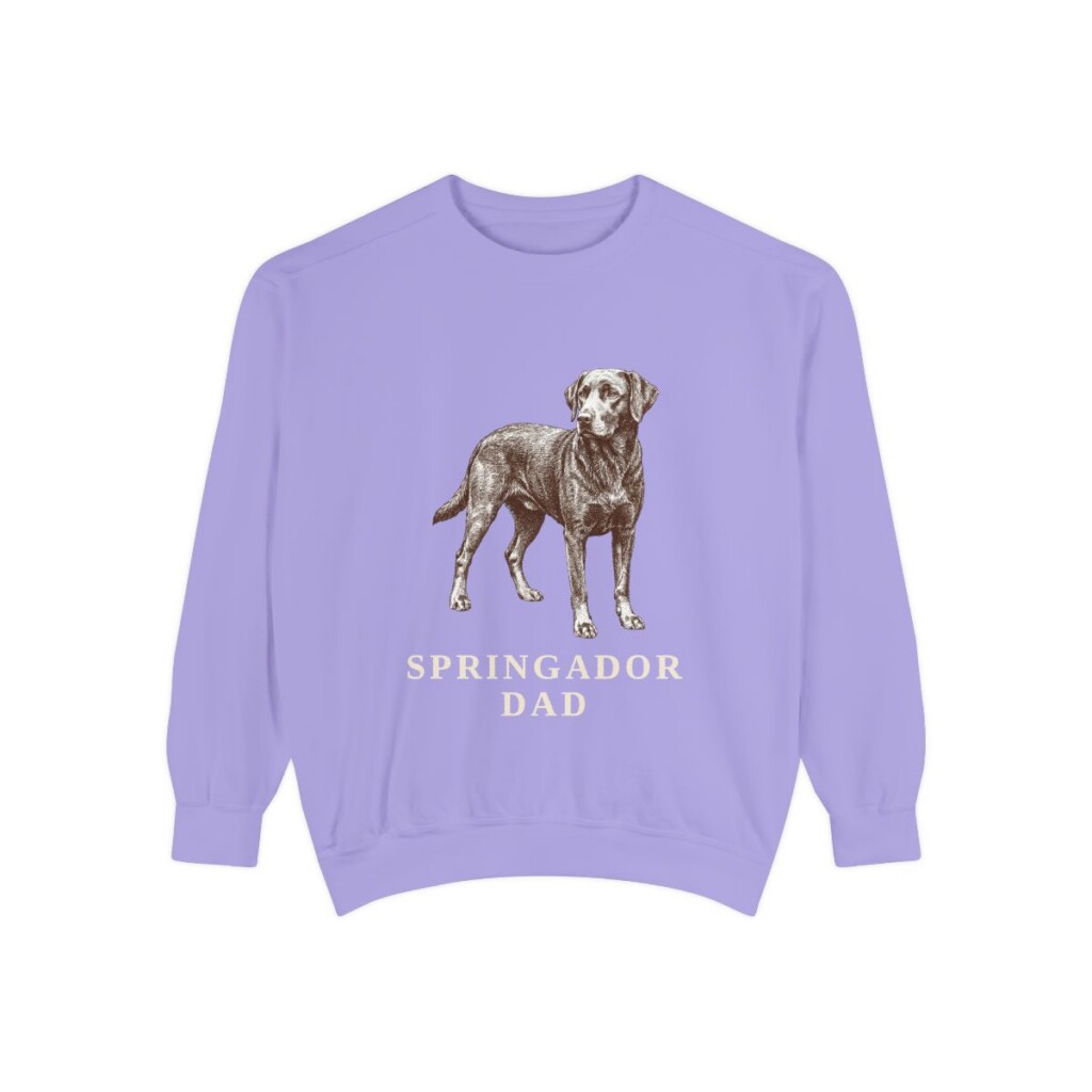 Springador Dad Sweatshirt, Violet, front view