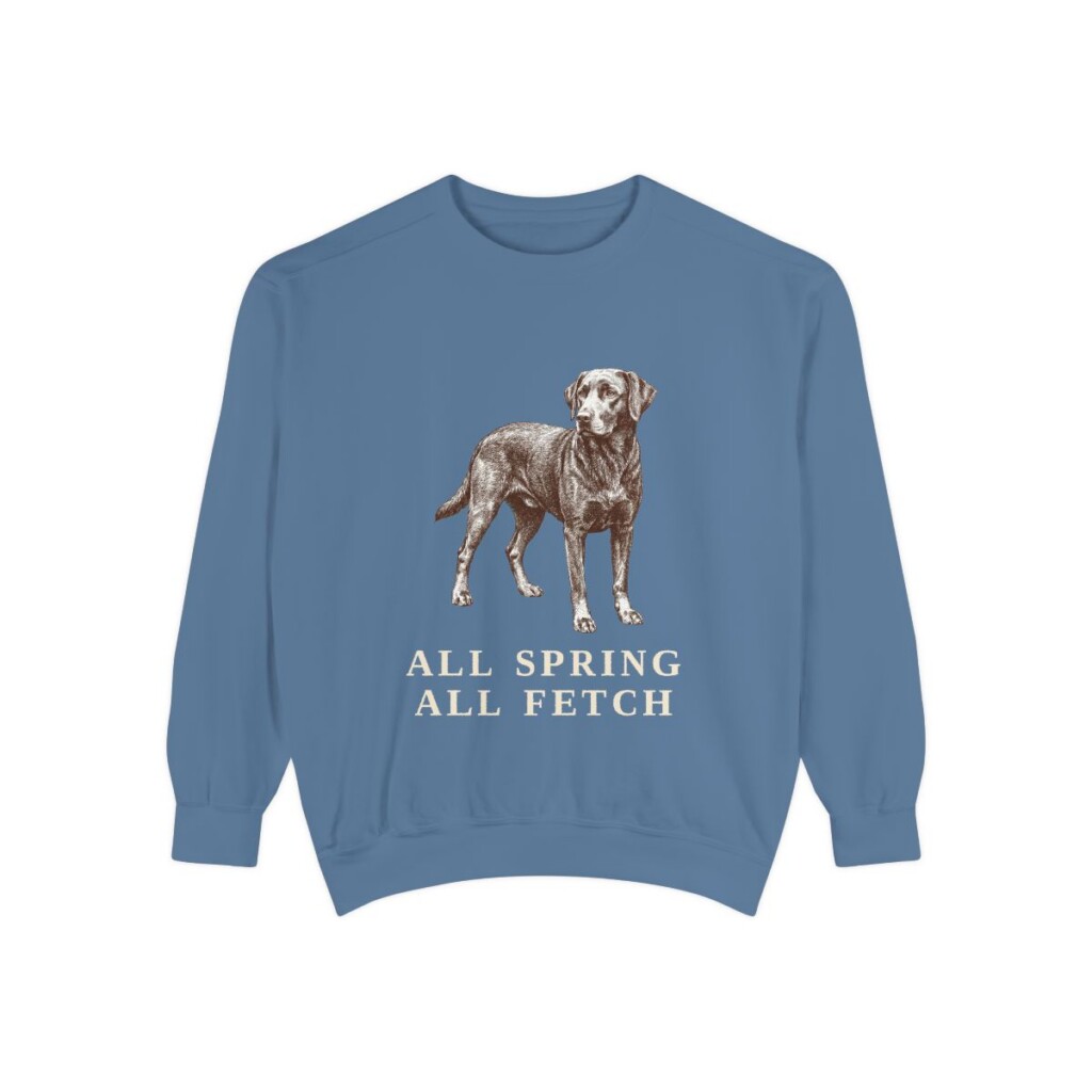 Springador Humor Sweatshirt, Blue Jean, front view