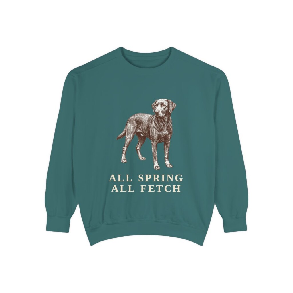 Springador Humor Sweatshirt, Blue Spruce, front view