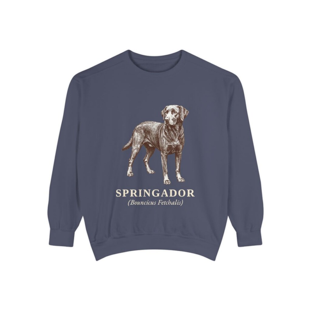 springador-sweatshirt-latin-denim Springador Latin Sweatshirt, Denim, front view