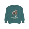 springador-sweatshirt-mom-blue-spruce Springador Mom Sweatshirt, Blue Spruce, front view
