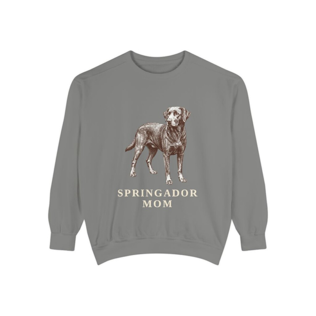 springador-sweatshirt-mom-grey Springador Mom Sweatshirt, Grey, front view