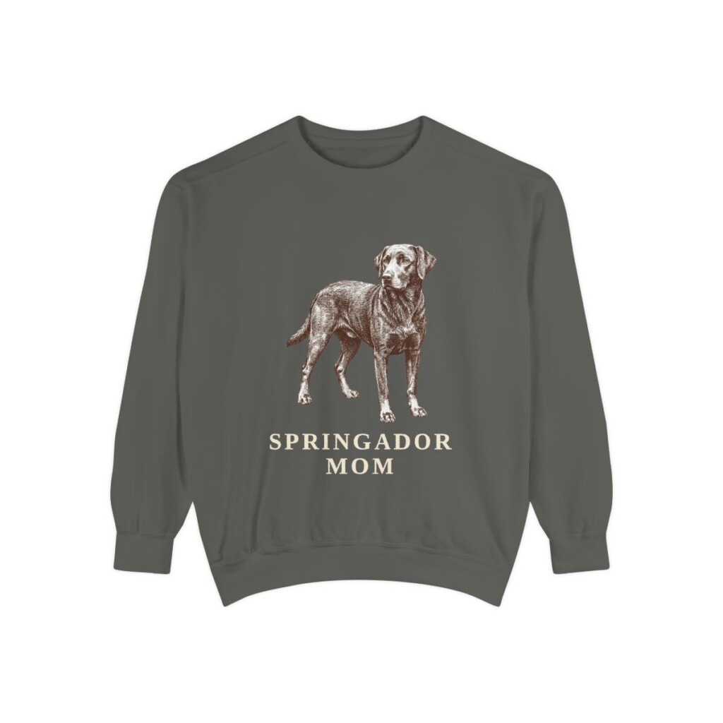 springador-sweatshirt-mom-pepper Springador Mom Sweatshirt, Pepper, front view