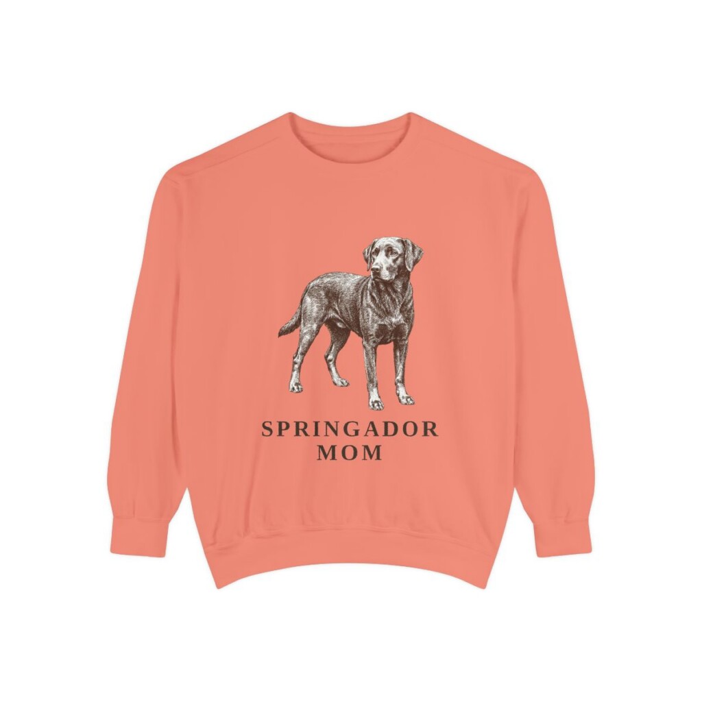 springador-sweatshirt-mom-terracotta Springador Mom Sweatshirt, Terracotta, front view