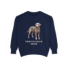 springador-sweatshirt-mom-true-navy Springador Mom Sweatshirt, True Navy, front view