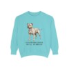 Staffordshire Bull Terrier Sweatshirt, Chalky Mint, front view