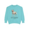 Staffordshire Bull Terrier Dad Sweatshirt, Chalky Mint, front view