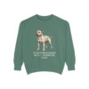 Staffordshire Bull Terrier Dad Sweatshirt, Light Green, front view