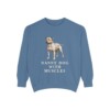 Staffordshire Bull Terrier Humor Sweatshirt, Blue Jean, front view