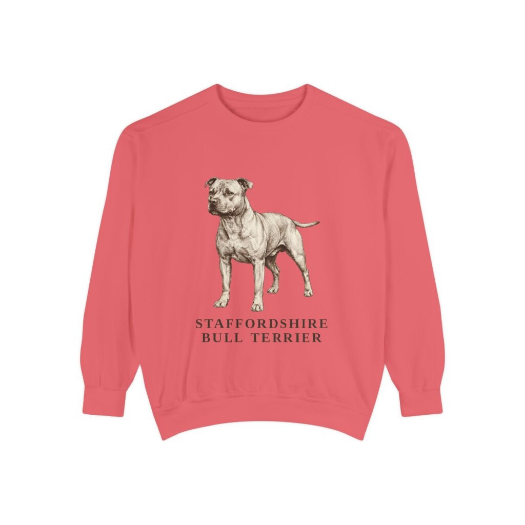 Staffordshire Bull Terrier Sweatshirt, Watermelon, front view